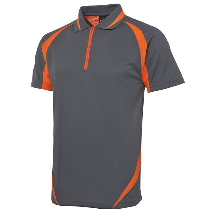 PODIUM ZIP POLY POLO Thumbnail