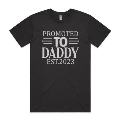 Promoted To Daddy 2023 Tee Thumbnail